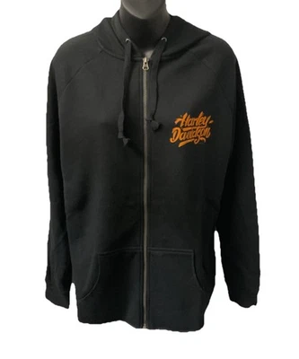 Harley Davidson Women's Urban Zip Up Hooded Sweatshirt Black 402948380 - Image 1 of 3