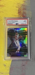 Giannis Antetokounmpo Silver Prizm PSA 9 2019-20 Panini Select - Concourse #22 - Picture 1 of 2