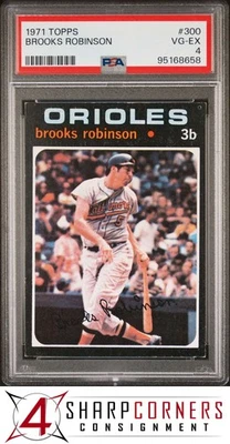 1971 TOPPS #300 BROOKS ROBINSON ORIOLES HOF PSA 4 - Image 1 of 3