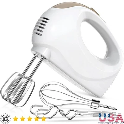 Mezclador de mano eléctrico ergonómico de 7 velocidades con botón de expulsión potente mezclador Foto 1 de 4