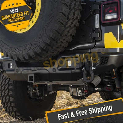 Smittybilt 77732 Stryker Rear Black Bumper for 2018-2019 Jeep Wrangler JL Foto 1 de 4