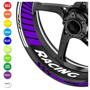 GP04 Gloss Purple Decal Wheel Stickers For Suzuki SV1000 S 03 04 05 06 07 -MC - Picture 1 of 10