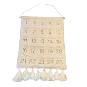 Advent Calendar Boho Style Engaging Holiday Activity For Wall Hanging Neutral - Picture 1 of 5