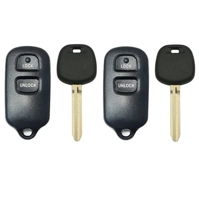 2 Replacement for Toyota FJ Cruiser 2007 2008 Remote Keyless Entry Fob + Key - Image 1 of 4