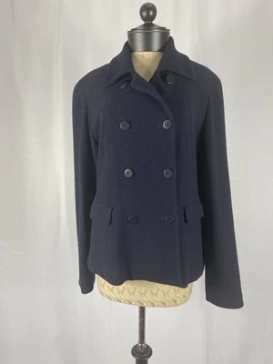 DONNA KARAN Size 12  Vintage Purple Blue Double Breasted Blazer - Image 1 of 3