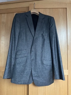 Mens jaeger Italian luxury fabric grey evening jacket wool & sparkle 42R  New - Image 1 of 4