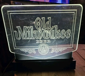 Vintage Old Milwaukee Bar Top Cash Register Light - Picture 1 of 6