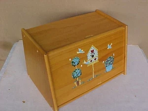 vintage decorative country kitchen wooden bread box farmhouse decor - Picture 1 of 15