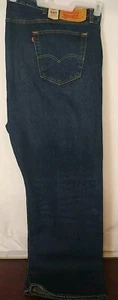 Jeans Levi's 501 Uomo Bottoni Fly Blu Denim 58x32 "Irregolare" - Foto 1 di 6