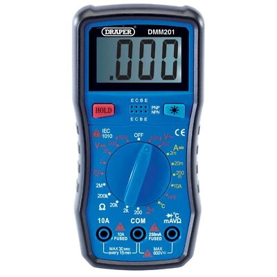 Draper Digital Multimeter With Backlit LCD Screen - Image 1 of 4