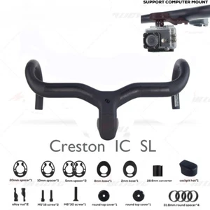 Rennrad Lenker Fahrrad integrierter Drop Bar 380/400/420/440 mm 31,8 mm  - Bild 1 von 40