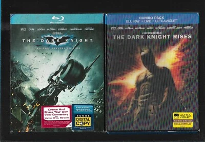 Triple Feature Christopher Nolan's BATMAN TRILOGY - Christian Bale - BLU RAY - Image 1 of 4