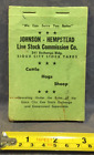Johnson-Hempstead Live Stock Commision Co. Notebook