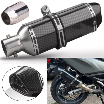 Motorcycle ATV Slip-on Exhaust Muffler Pipe DB Killer Silencer 38-51mm Universal - Image 1 of 4