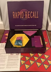Vintage Rapid Recall Board Game - Sterten - Family Fun - Picture 1 of 7
