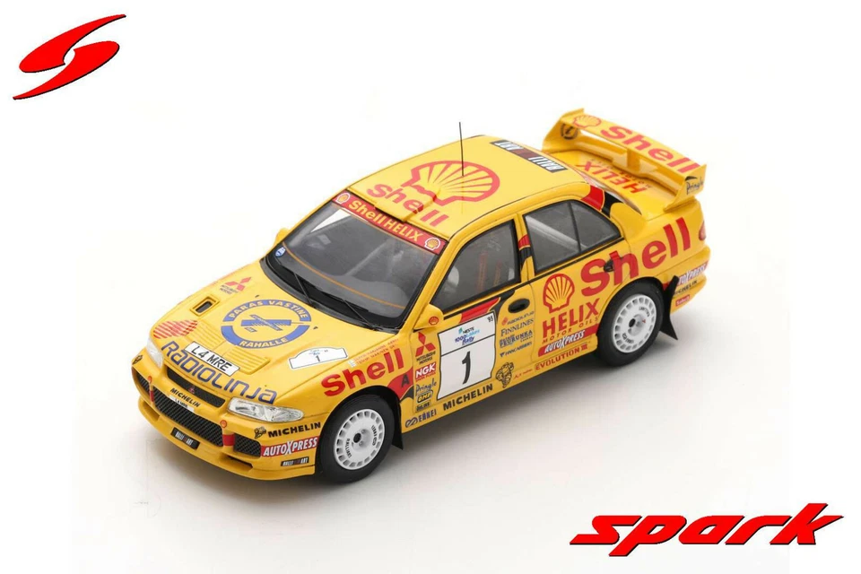 Spark 1/43 Mitsubishi Lancer EVOLUTION Ⅲ #1 Winner Rally Finland 1995 S6502 - Immagine 1 di 1