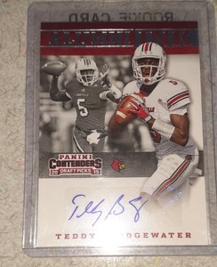 2015 Contenders Draft Picks TEDDY BRIDGEWATER Alumni Ink Autograph Panthers