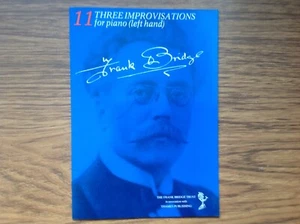 FRANK BRIDGE Three Improvisations for the Left Hand (1918) piano solo - Picture 1 of 2