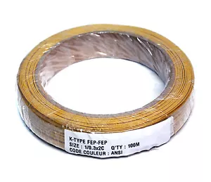 L=5m K Typ Thermoelement Temperatursensor 28AWG Teflon isoliert 0 ~ 200°C ** - Bild 1 von 3