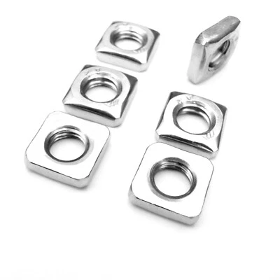 Vierkantmuttern DIN 557 A2 Edelstahl VA M5 M6 M8 Vierkantmutter Rostfrei - Bild 1 von 3