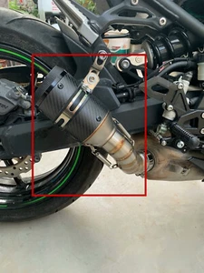 For Kawasaki Z900 17-19 Slip on Carbon System Exhaust Mid Link Pipe Tail Muffler - Picture 1 of 12