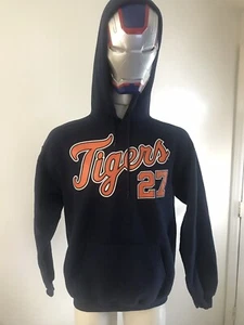 MLB Detroit Tigers Peralta #27 Sudadera con Capucha Doble Cara Marina Difícil de Dificultad Mercancía Genuina - Imagen 1 de 6