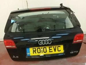 Audi A3 8PA 2004-13 TAILGATE TAIL GATE BOOTLID BLACK - Picture 1 of 2