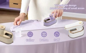 Travel Steamer Iron for Clothes Mini - Portable Ironing Machine Small Size - Picture 1 of 9