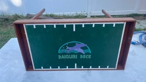 Custom Made SOLID TEAK WOOD Game Room BAR MAN CAVE Football Foldable Table OOAK - Picture 1 of 24