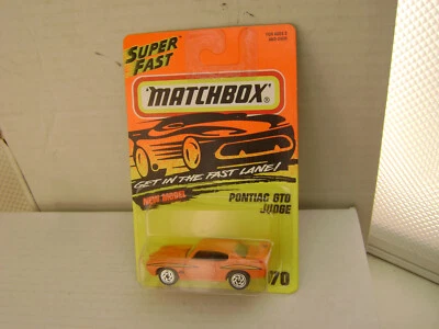 Matchbox Superfast #70 1995 rango Pontiac GTO Judge nuevo en tarjeta Foto 1 de 3