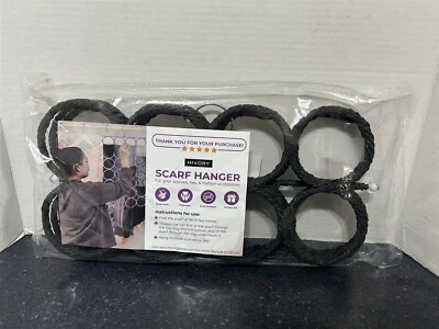 Hivory Scarf Tie Belt Hanger (28 Rings) Closet Organizer Black - Image 1 of 2