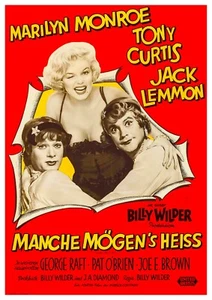 Reproduktion Vintage ""Some Like It Hot - Deutsch"" Filmposter. Größe: A2 - Bild 1 von 1