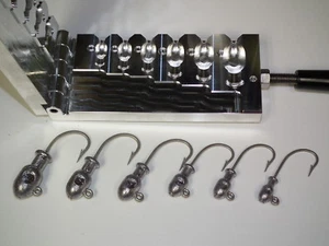 Salzwasser Kugel Vorrichtung -2 mit Augen 1/2,3/4,1,1,5,2,3oz Form CNC Aluminium - Bild 1 von 6