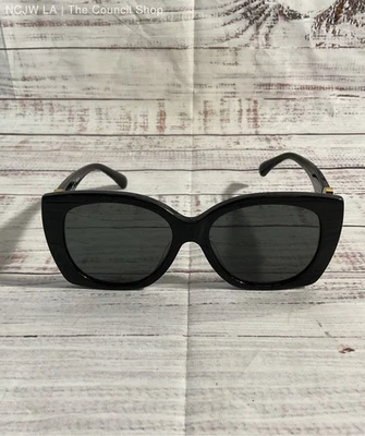 Chanel Women's CH5519 C01 55 17 145 Gold Hearts Square Black Sunglasses Italy - Image 1 of 4