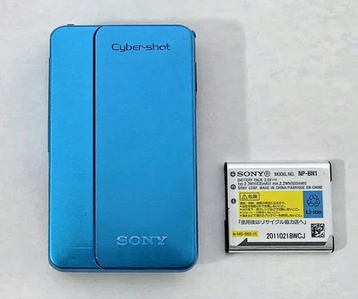 Sony Cyber-shot DSC-TX10 Blue Digital Camera 16.2MP 4x Zoom Waterproof Japanese - Image 1 of 4