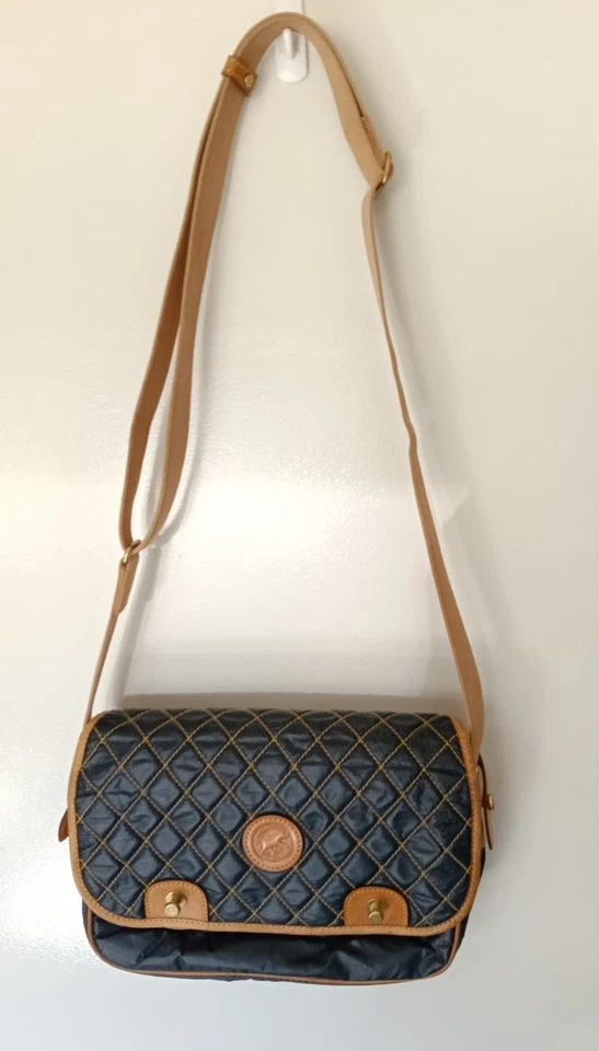 Auténtico bolso bandolera/hombro mensajero Hunting World vintage hecho en Italia  Foto 1 de 4