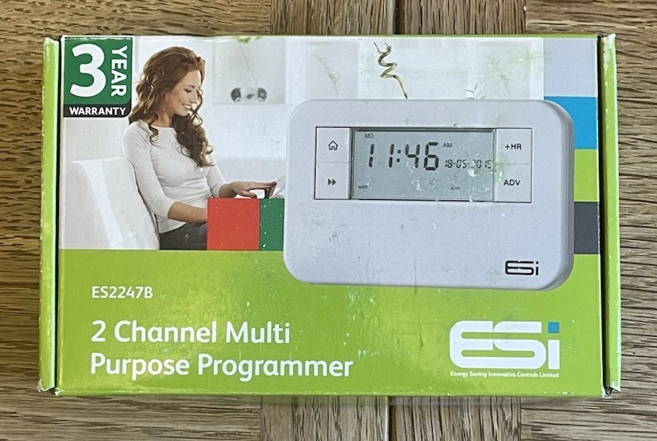Esi 2 Channel Multi Purpose Programmer / Timeswitch - ES2247B - Image 1 of 1
