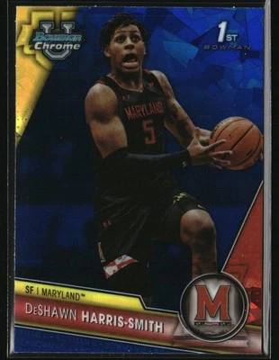 2023-24 Bowman U Chrome Sapphire #52 DeShawn Harris-Smith Maryland Terrapins - Image 1 of 2