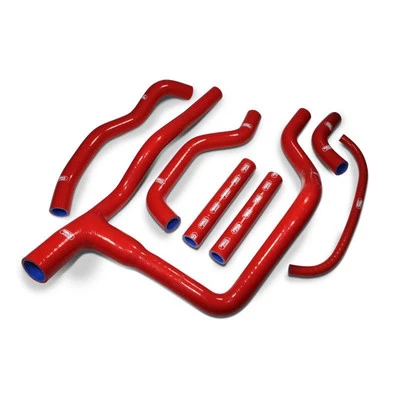 Mangueras de rueda de silicona Samco rojas para Honda Africa Twin XRV750 RD07 1993-2000 - Imagen 1 de 4