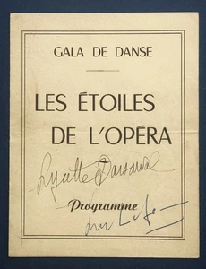 BALLET DANSE OPERA DE PARIS AUTOGRAPH SERGE LIFAR. LIANE DAYDÉ. CHOREGRAPHY. - Picture 1 of 3