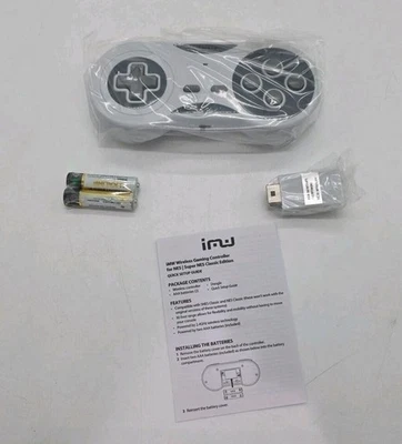 iMW Wireless Gaming Controller for NES, SNES Classic Edition  - Grey - Image 1 of 4