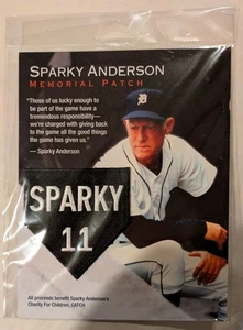 2011 Detroit Tigers Sparky Anderson Memorial Jersey Patch - Picture 1 of 2