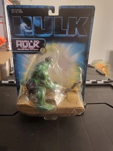 2003 Toy Biz Hulk Movie SMASH & GO HULK w/Military Tank Smashing Action - Picture 1 of 16