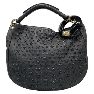 Auténtico bolso de hombro de cuero negro JIMMY CHOO Sky Foto 1 de 4