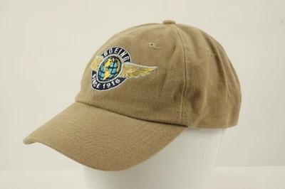 Vintage Boeing 90s Strap Back Six Panel Hat Twill Cotton Airline Mechanic - Image 1 of 4