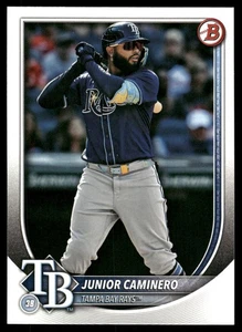 2025 Bowman #13 Junior Caminero Tampa Bay Rays Baseball Card - Picture 1 of 2