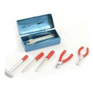 Fastrax Scale Painted Tool Box & 6 Tools - Picture 1 of 2