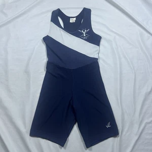 Vintage Yale University Rowing Team Singlet Unitard Women’s Small Blue USA 80s - Picture 1 of 16