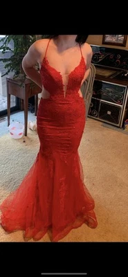 LA Femme Red Prom Dress - Image 1 of 3