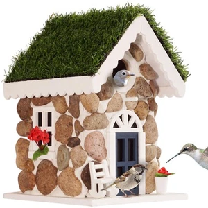 Bird Houses for Outside, Outdoor Bird House for Bird Families Bluebird Sparro... - Picture 1 of 9